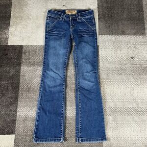 Y2K Kosiuko Bootcut‎ Jeans Women's Size 28X30 Whiskering Low Rise Boho Western